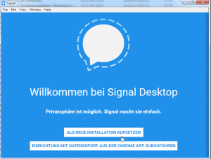 Signal Desktop installieren