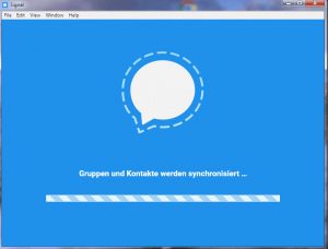 Signal Desktop Synchronisation