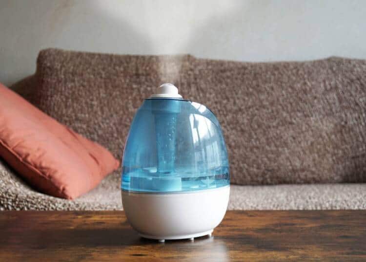 Luftbefeuchter im Wohnzimmer