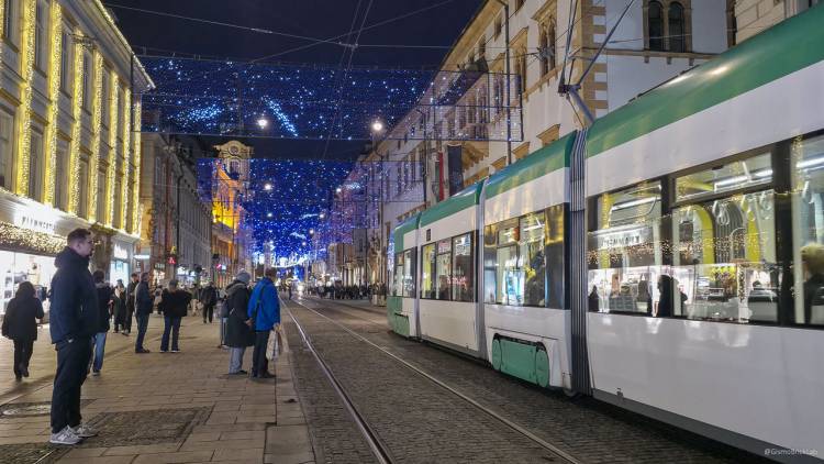 Advent Herrengasse Straßenbahn